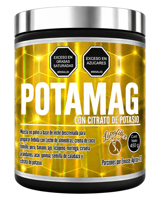 Potamag – Mezcla Nutricional con Potasio y Superalimentos – Lipofiber