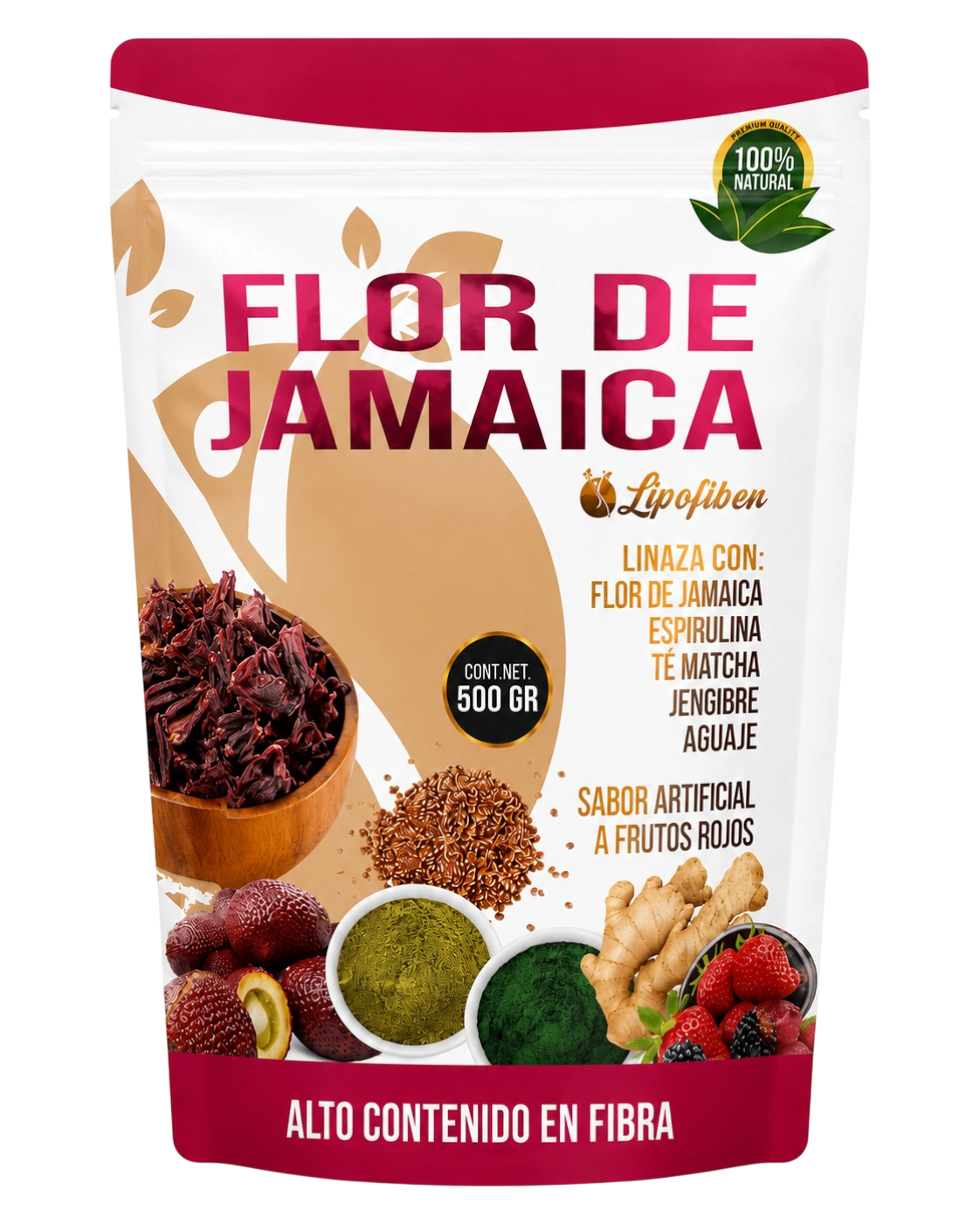 Flor de Jamaica – Lipofiber