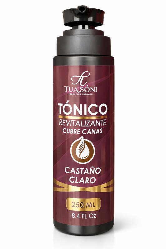 Tónico Revitalizante Tuasoni – Cubre Canas | Castaño Claro